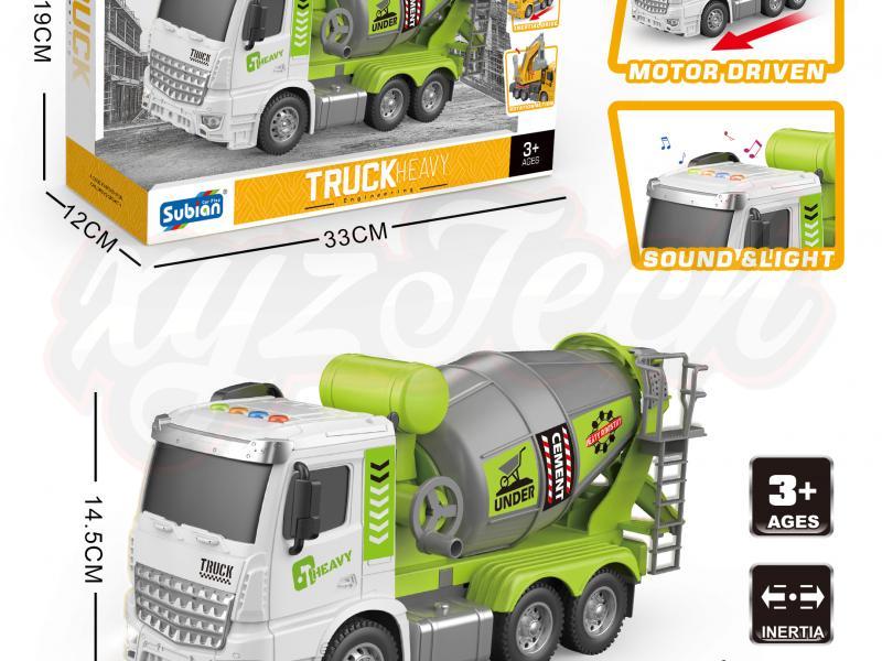 1:14 Mixer truck inertia&voice&lighting