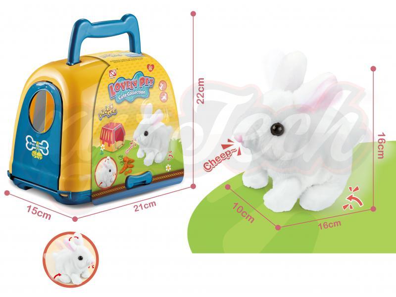 lush toy electric rabbit set 