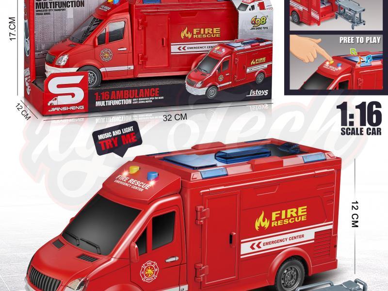 Inertial fire truck