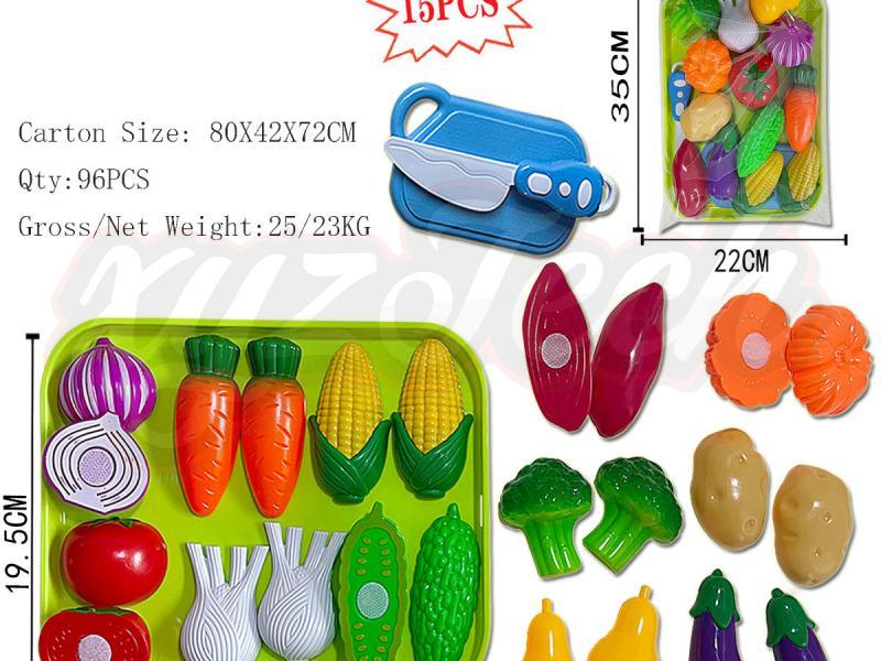 Large plate vegetable cutting set (15pcs)