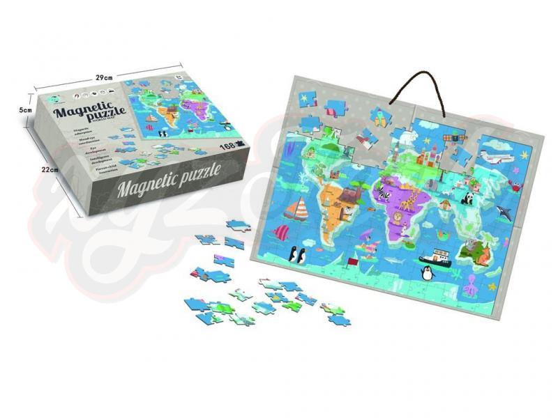 WORLD MAP MAGNETIC PUZZLE