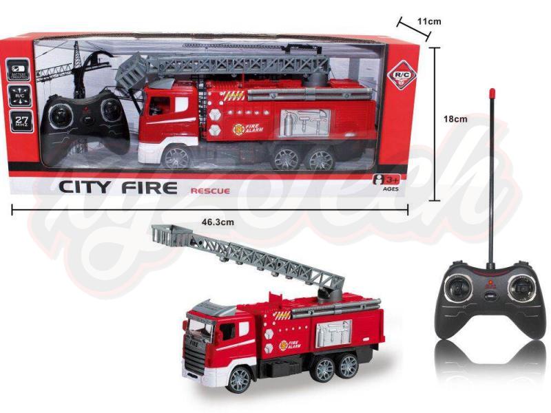 FOUR WAY REMOTE CONTROL LADDER FIRE TRUCK 