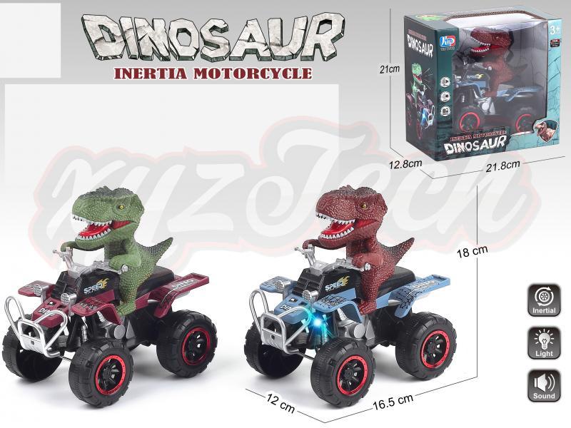 Inertial dinosaur print beach bike