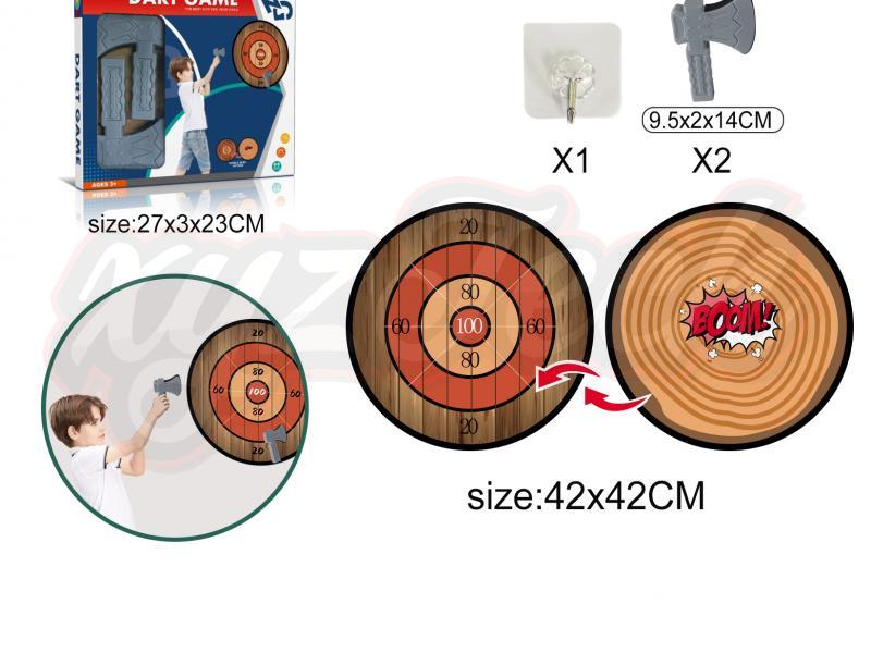 Double-sided axe target cloth