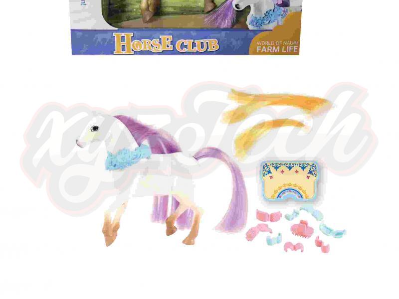 Cartoon horses and hair clip accessories