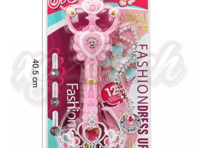 (Pink) Music Light Magic Stick (with projection)