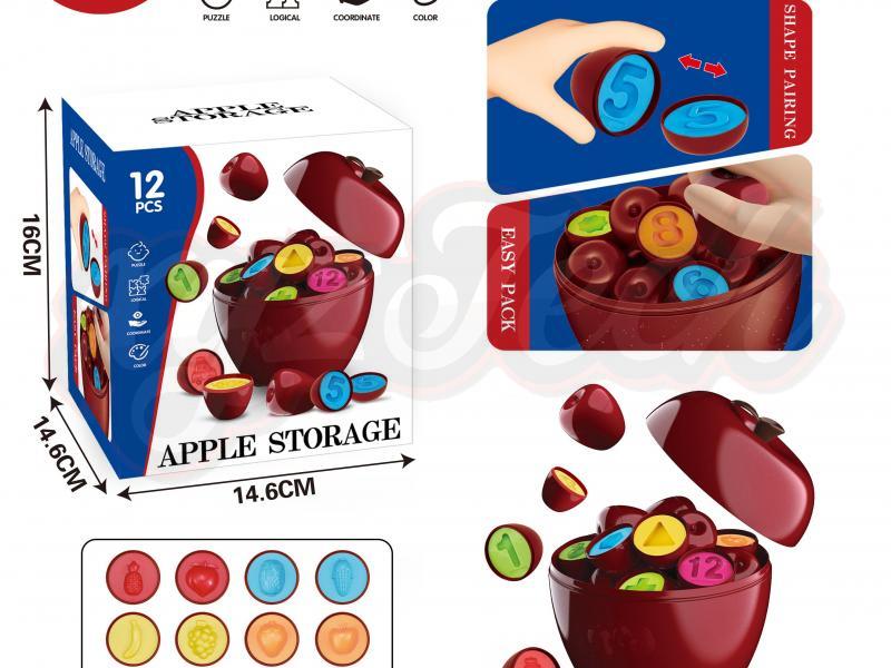 Fruits and vegetables paired with apples (12 PCS)		