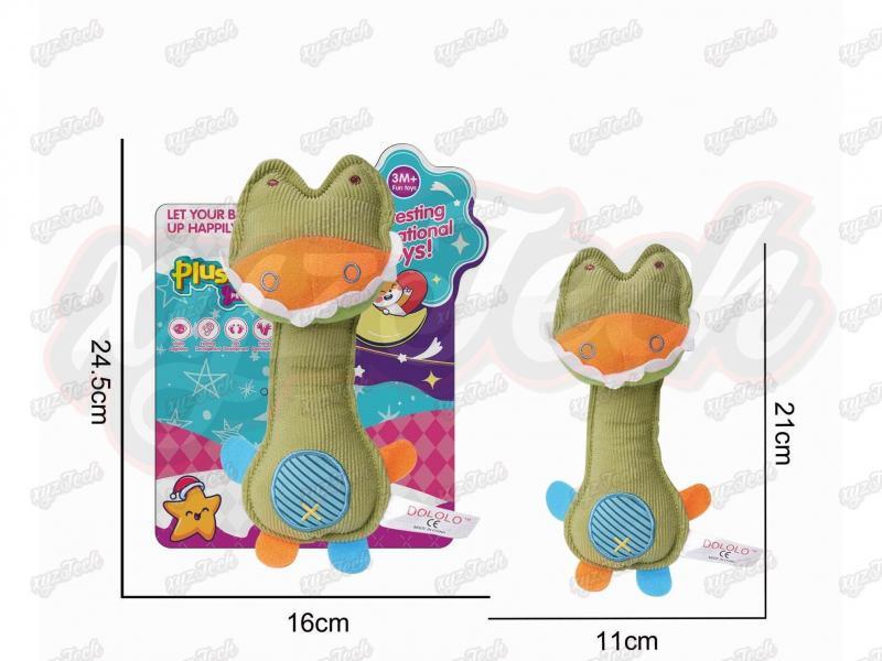 Plush Crocodile Hand-held BB Stick Baby Soothing Toy Baby Hand-held BB Stick Pinch Cry