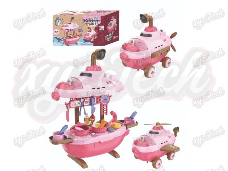 Aircraft submarine kitchen three in one