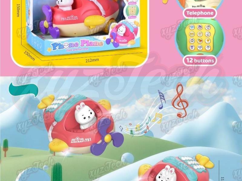 puzzle early education bunny airplane telephone english version